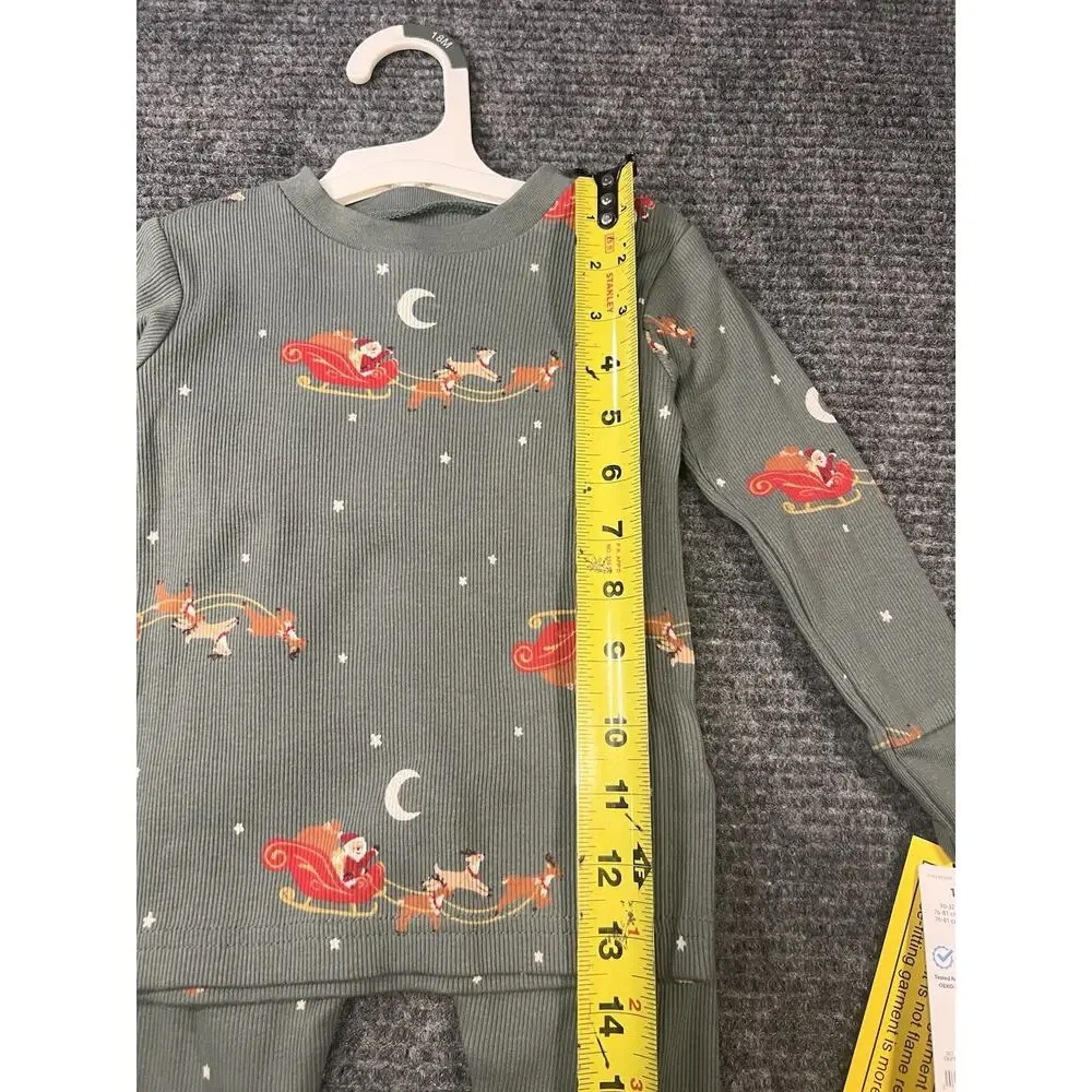 Carter’s Just One You Baby 18M Santa Reindeer Christmas Pajama Set NWT